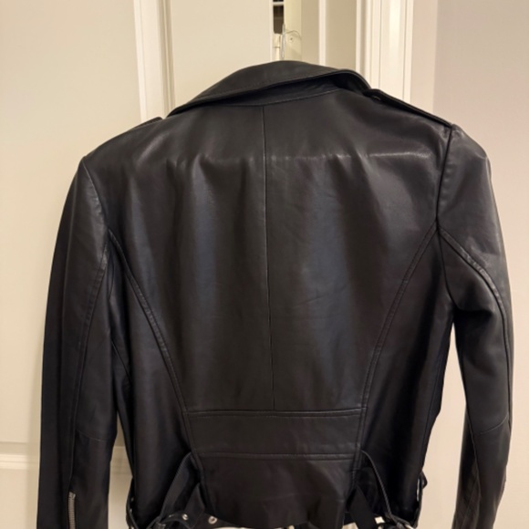 Oak NYC leather biker jacket - Picture 2 of 2